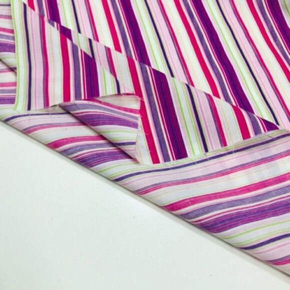 Striped 100 % Cotton Fabric 60" wide - Picture 2 of 6